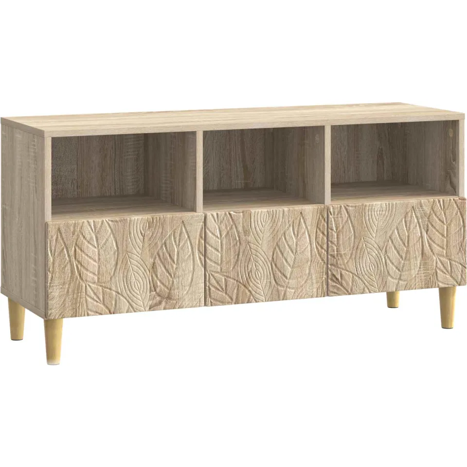 vidaXL TV-kast 102 x 34,5 x 50 cm Sonoma Eiken Bewerkt hout Bruin