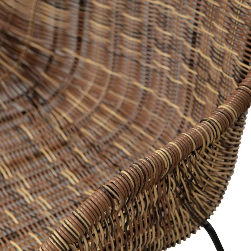 WOOOD Willow Loungestoelen Buiten - Polyester - Naturel - Set van 2, foto 7