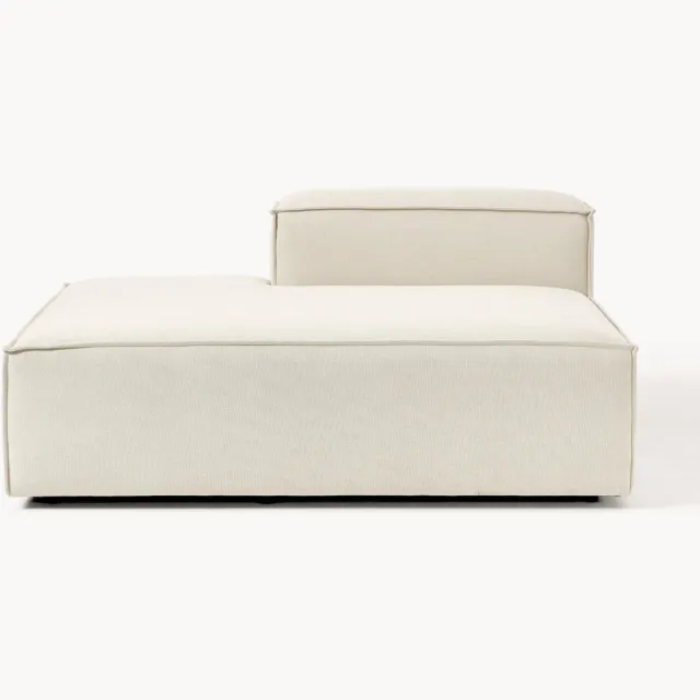 Westwing Collection Module chaise longue Lennon Wit