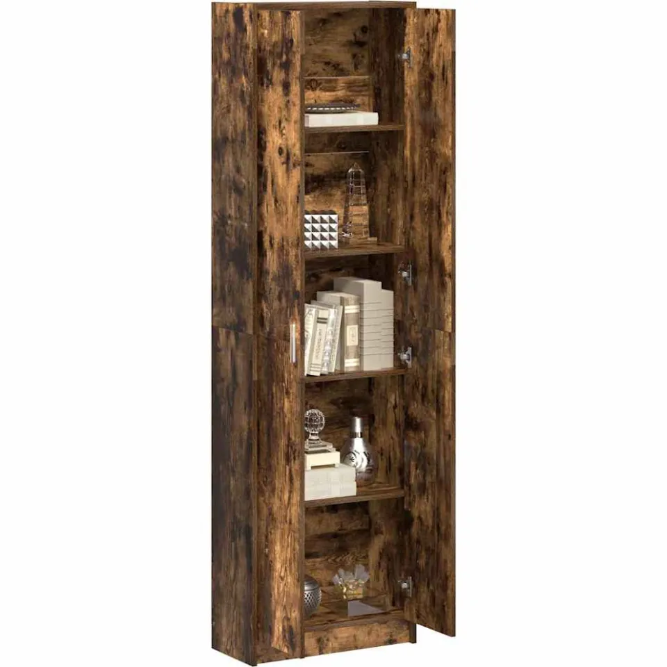 vidaXL Kledingkast Gerookt eiken 55 x 25 x 189 cm Bruin