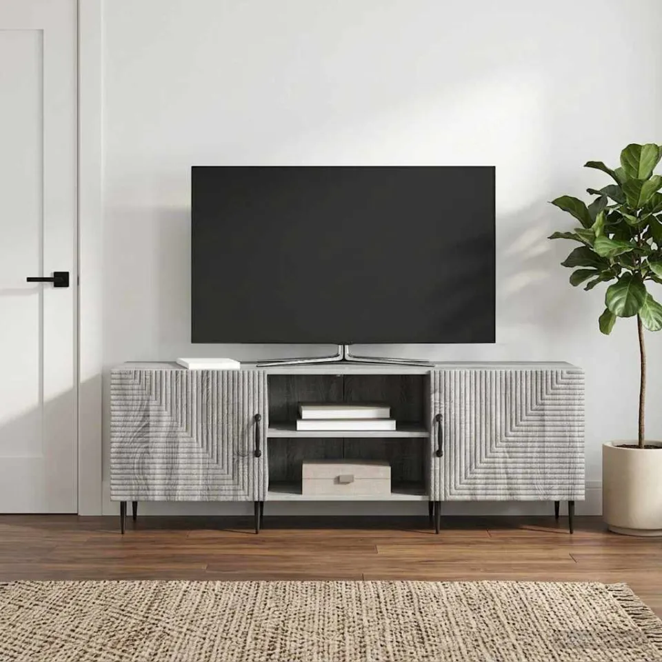 vidaXL TV-kast 150 x 31 x 50 cm Grijs sonoma Bewerkt hout, foto 4