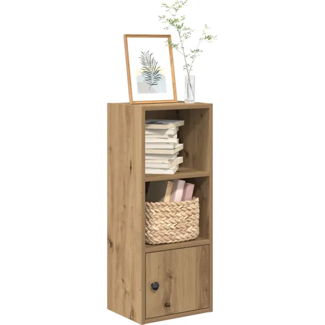 vidaXL Boekenkast 31x24x77 cm bewerkt hout artisanaal eikenkleurig Bruin