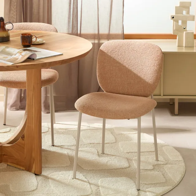 NOUS Living eetkamerstoel Daan beige, foto 2