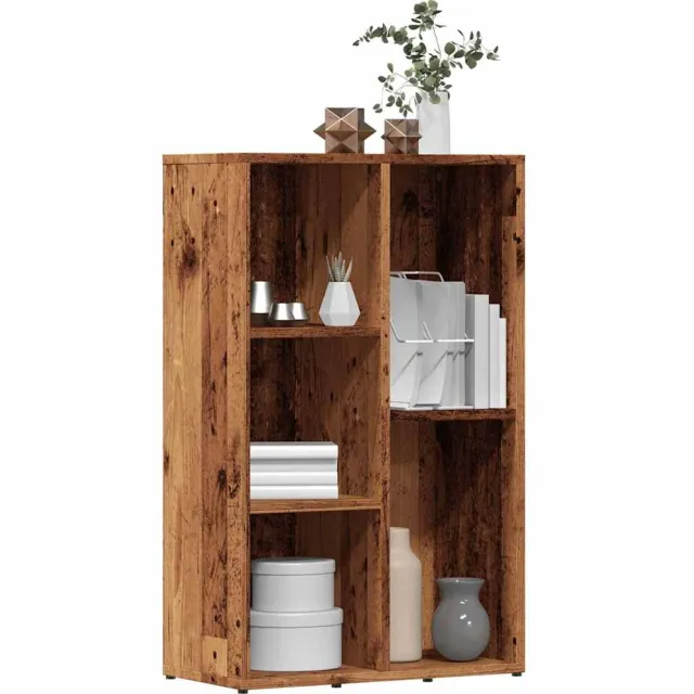 vidaXL Boekenkast 50x25x80 cm bewerkt hout oud houtkleurig Bruin