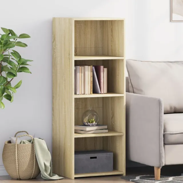vidaXL Hoge kast 45x41x124 cm bewerkt hout sonoma eikenkleurig, foto 2