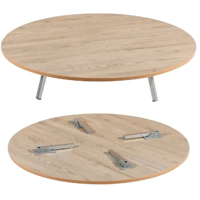 Akkaya Sofra Inklapbare lage tafel - 90 cm - Bruin - Hout