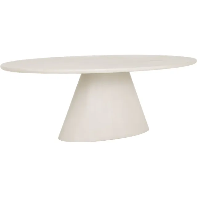 Tower Living Eetkamertafel Mello Ovaal Wit 240cm