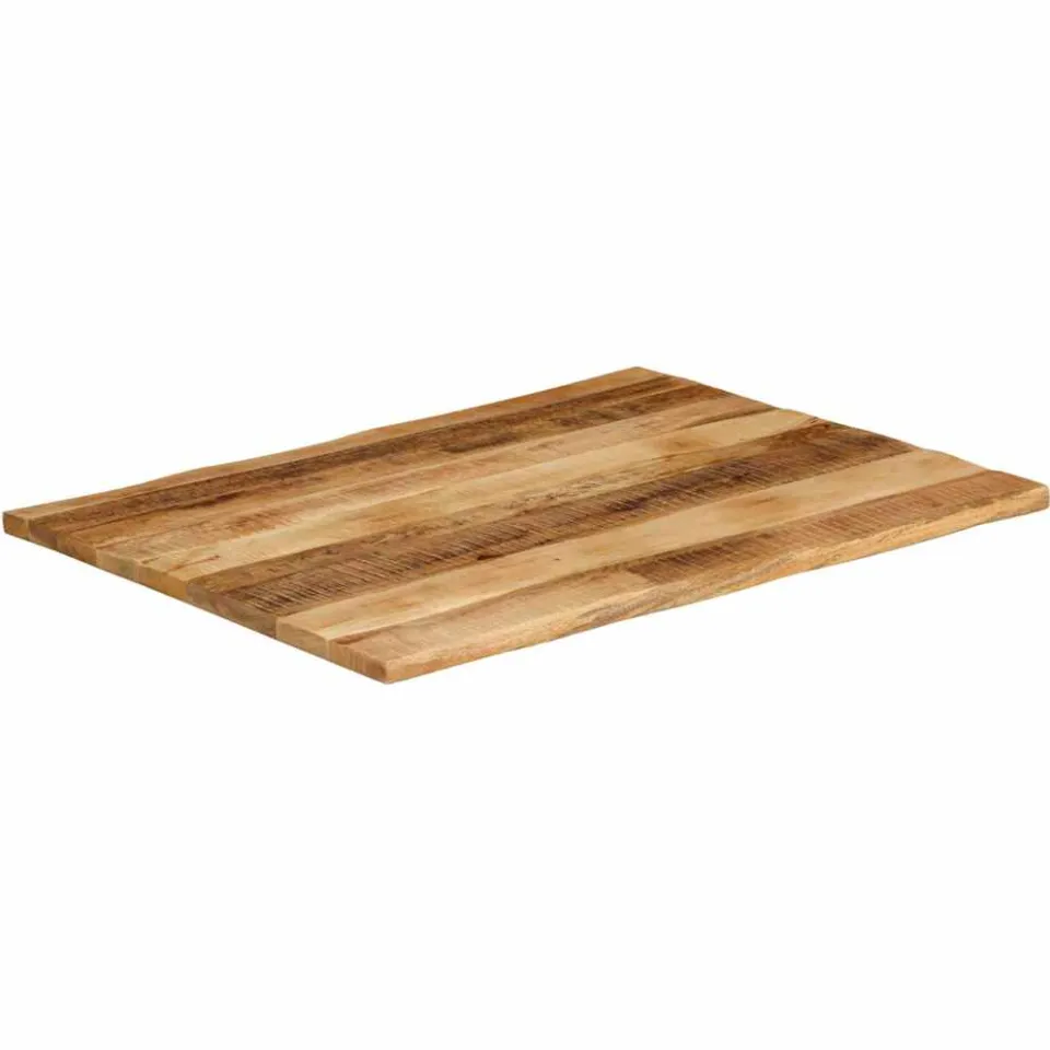 vidaXL Tafelblad met natuurlijke rand 100x80x3,8 cm massief mangohout bruin, foto 2