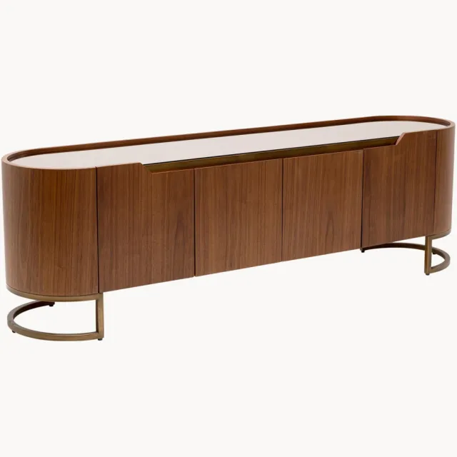 Kare Design Tv-meubel Giorgio van walnoothout Bruin