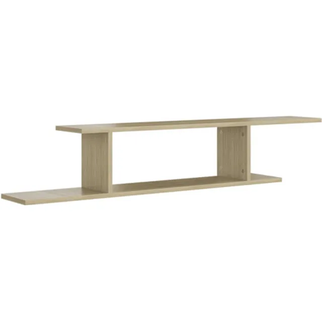 vidaXL Tv-wandschap - 125x18x23 - cm - bewerkt - hout - sonoma - eikenkleurig sonoma eiken