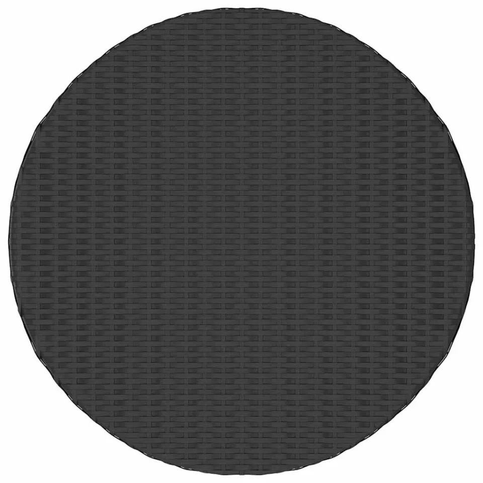 vidaXL Tuintafel 70x70x73 cm poly rattan zwart, foto 3