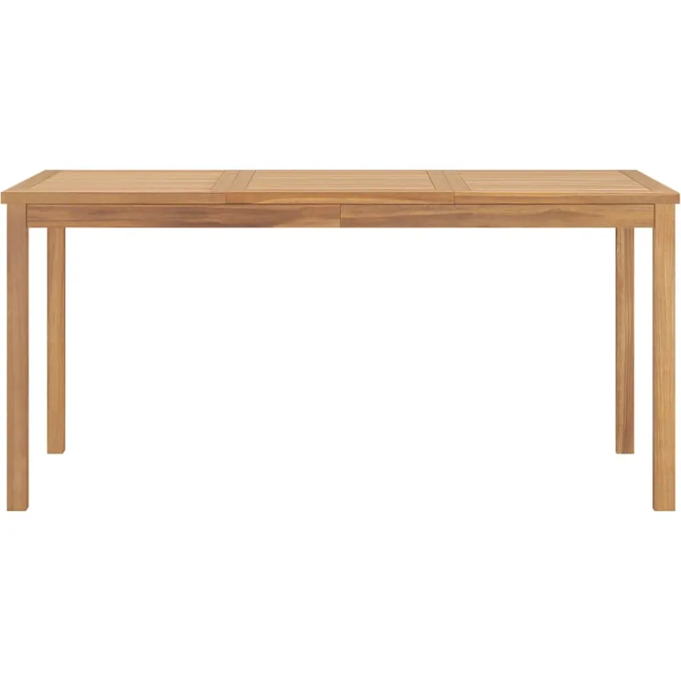 vidaXL Tuintafel 160x80x77 cm massief teakhout Bruin
