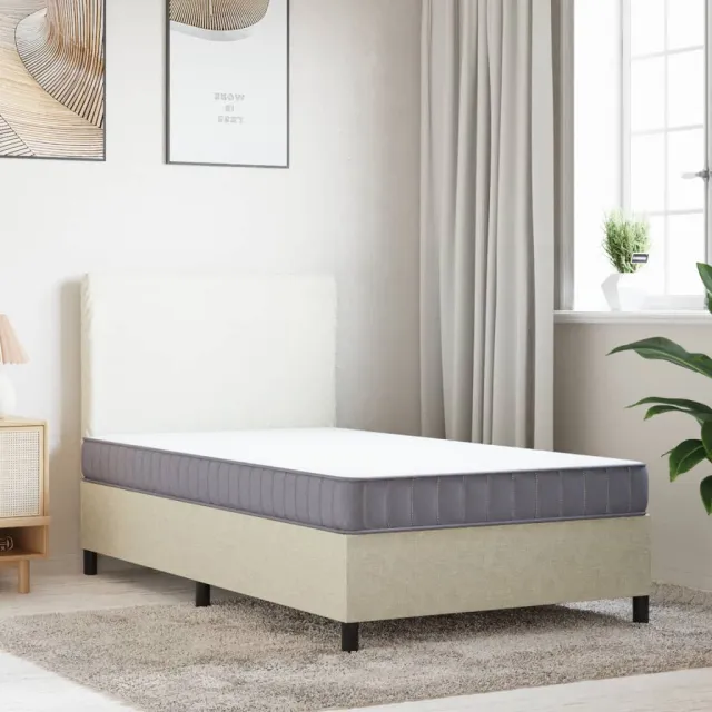 vidaXL Schuimmatras middelzacht 120x200 cm wit