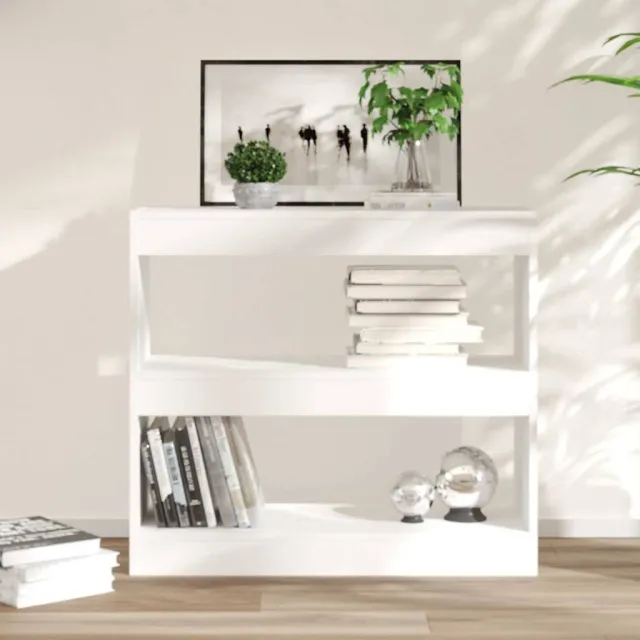 vidaXL Boekenkast/kamerscherm 80x30x72 cm wit, foto 2