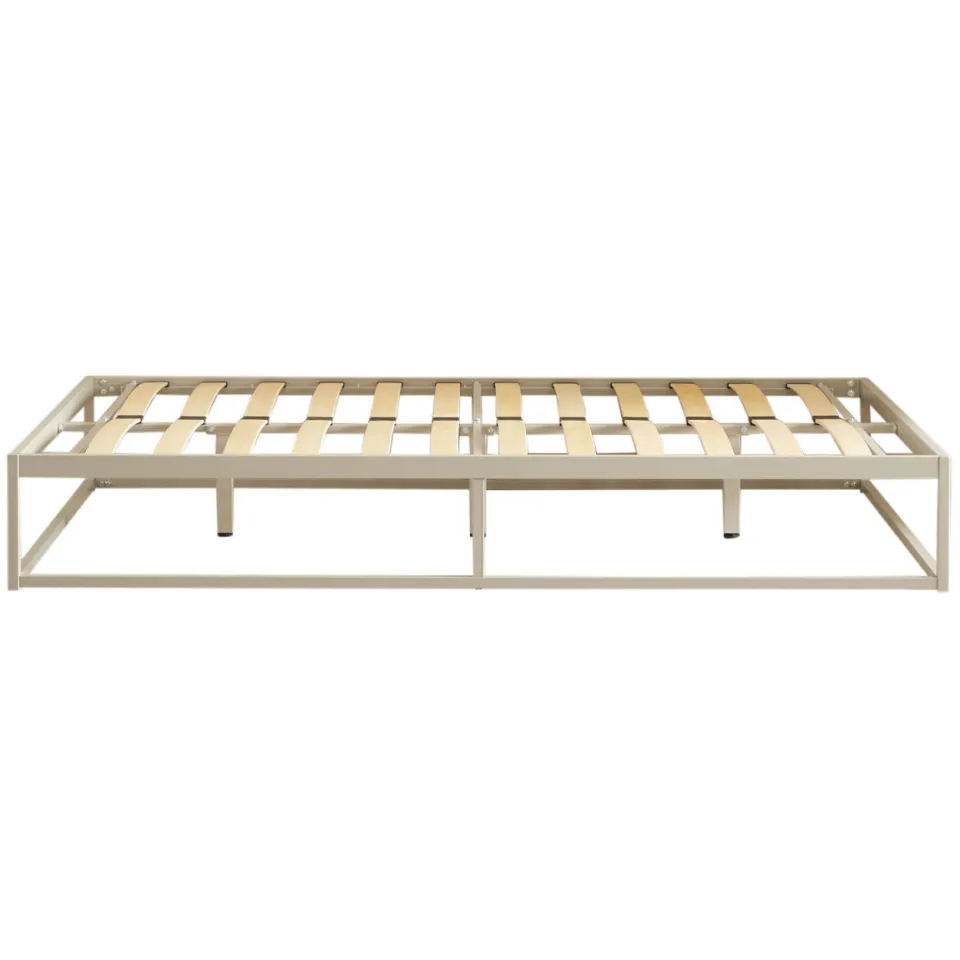 NOUS Living Dean metalen bed taupe
