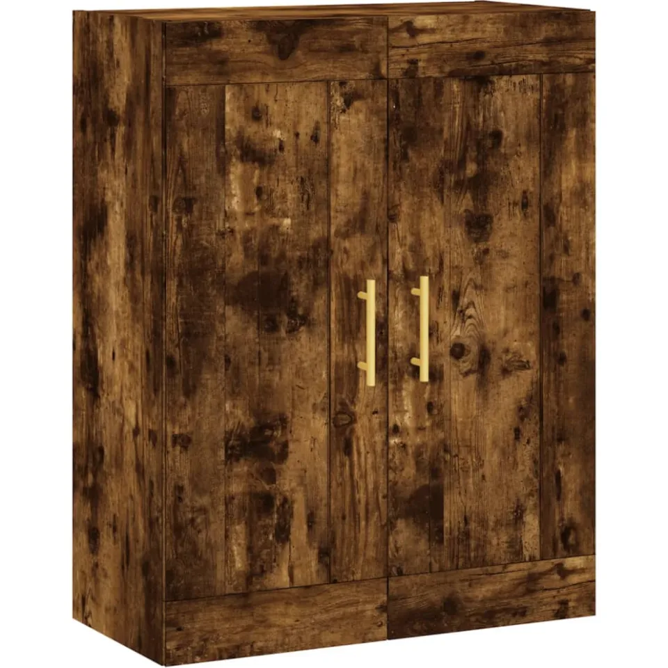 vidaXL Hangkasten 2 st bewerkt hout gerookt eikenkleurig, foto 4