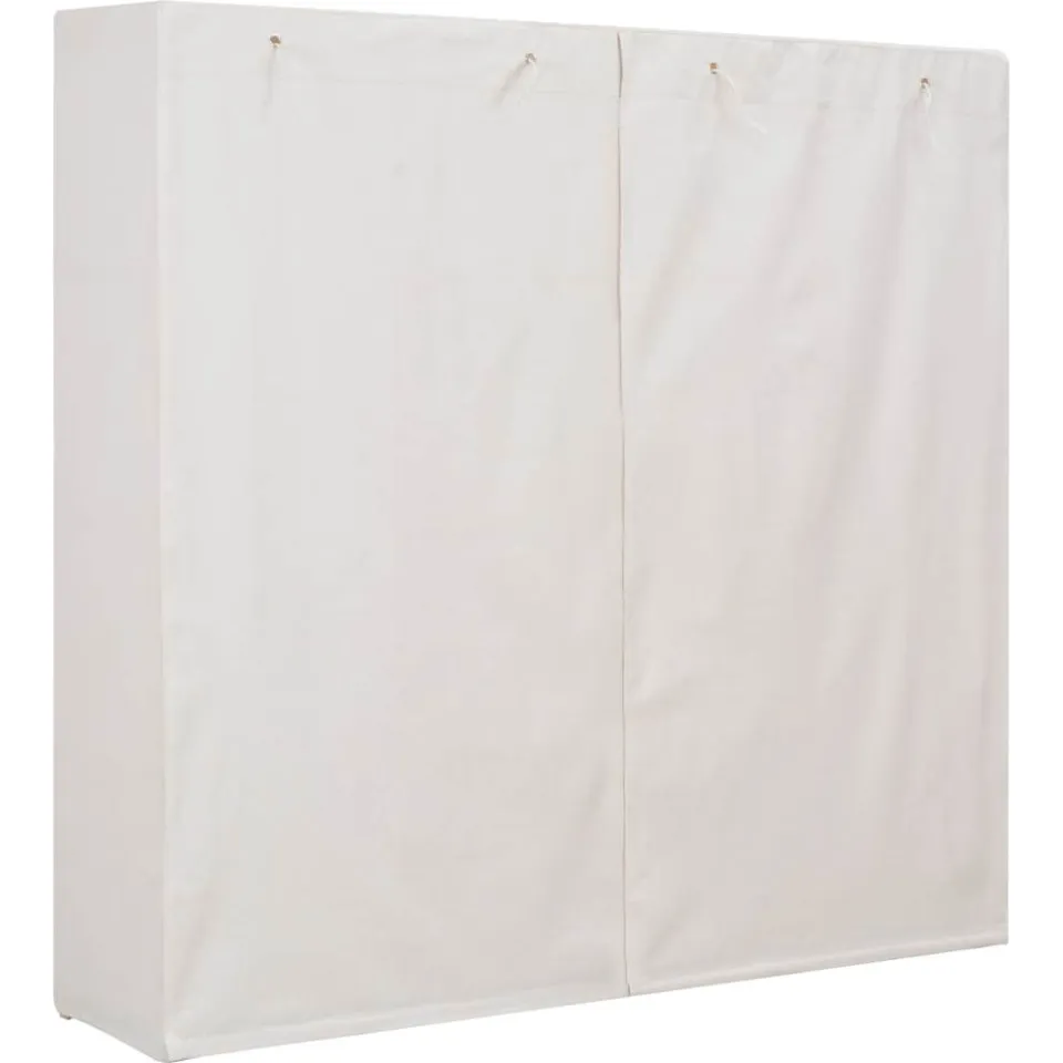 vidaXL Kledingkast 173x40x170 cm stof wit, foto 3