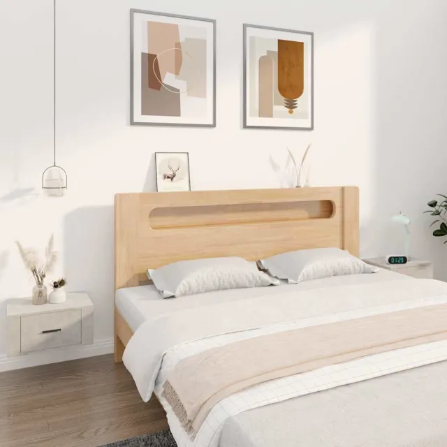 vidaXL Nachtkastjes 2 st wandgemonteerd 50x36x25 cm sonoma eikenkleur Bruin