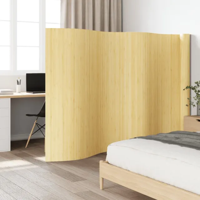 vidaXL Kamerscherm breedte 800 cm hoogte 165 cm bamboe lichtnaturel beige, foto 2