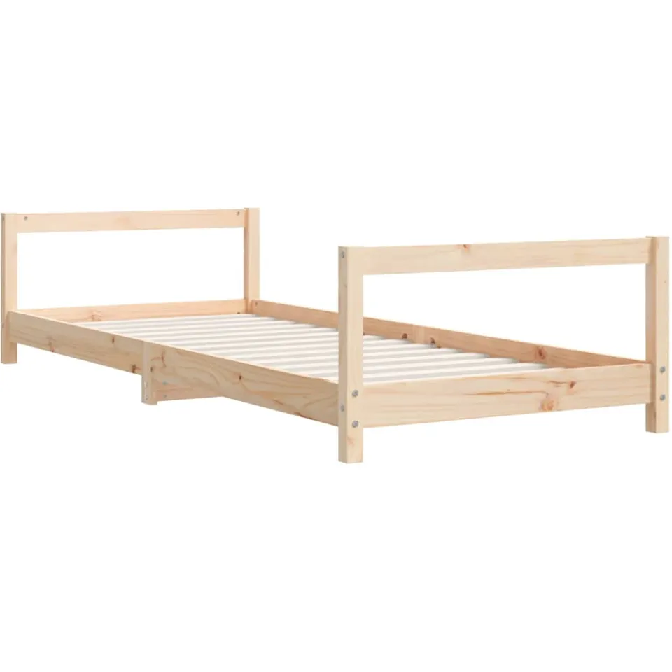 vidaXL Kinderbedframe 80x200 cm massief grenenhout Bruin