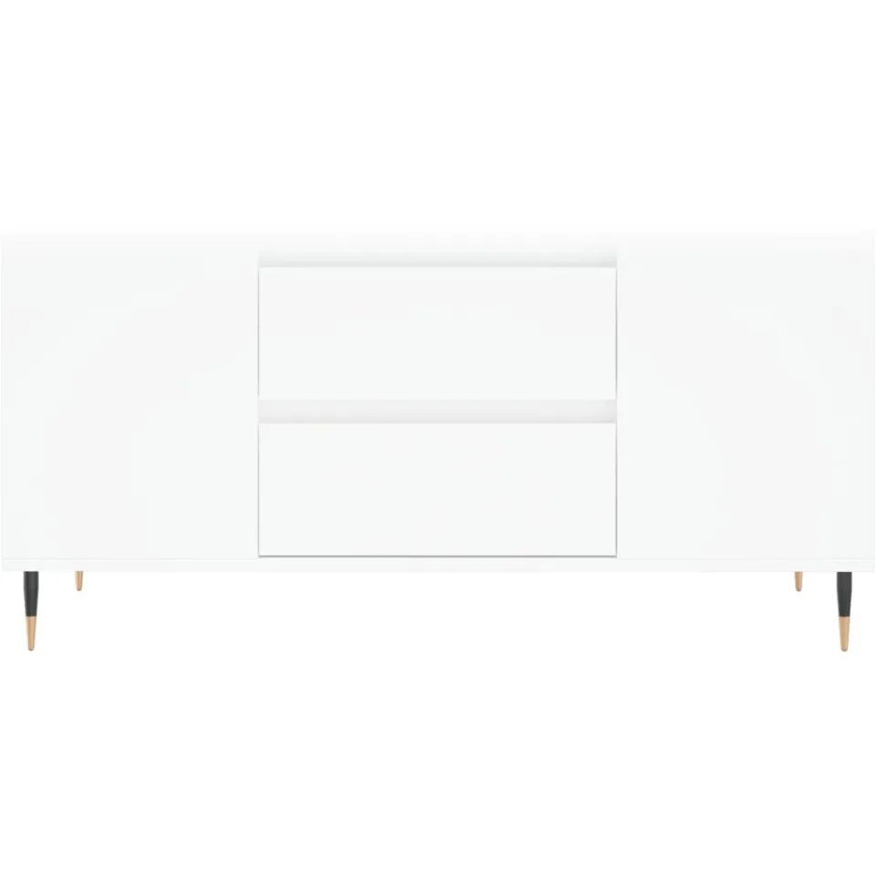 vidaXL Salontafel 102x44,5x50 cm bewerkt hout wit