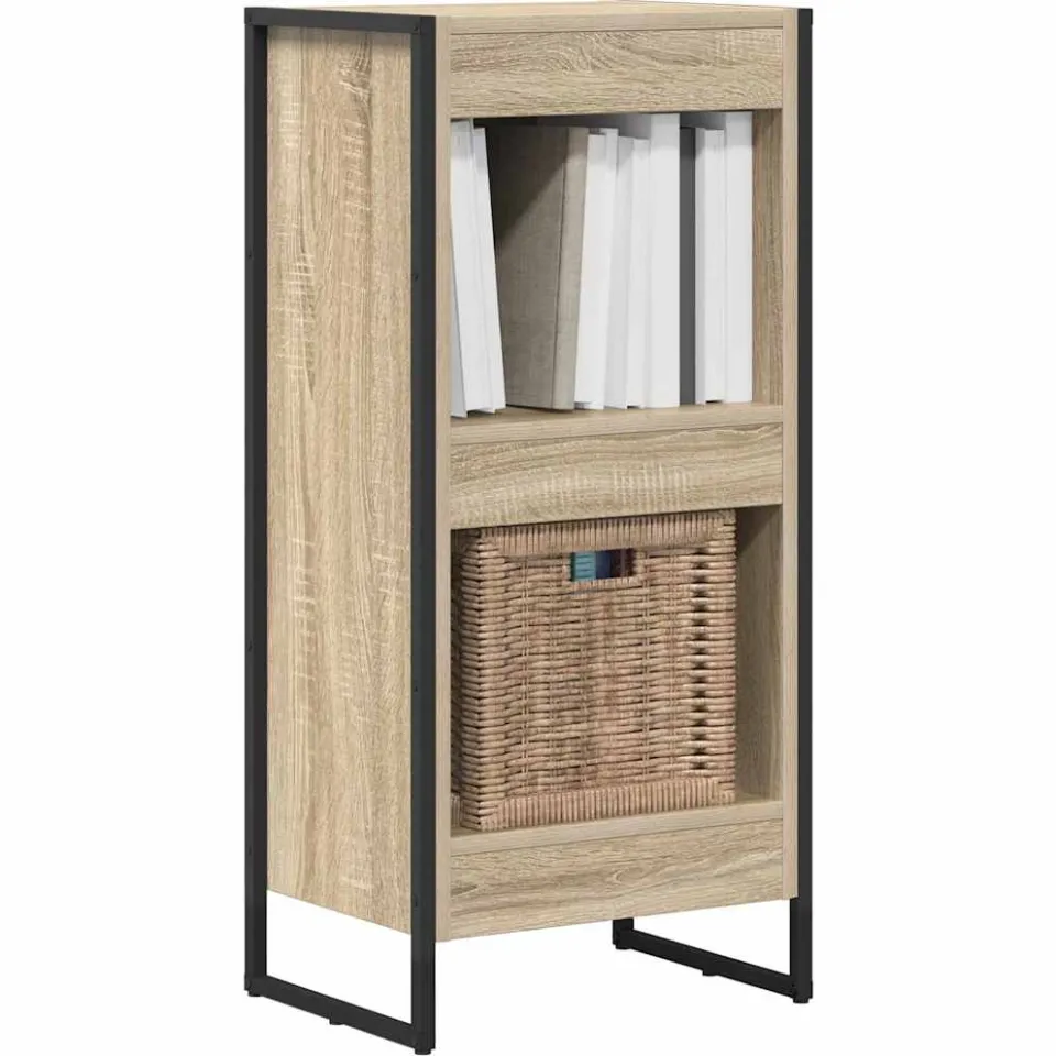 vidaXL Boekenkast 40 x 30 x 86,5 cm Bewerkt hout Sonoma bruin
