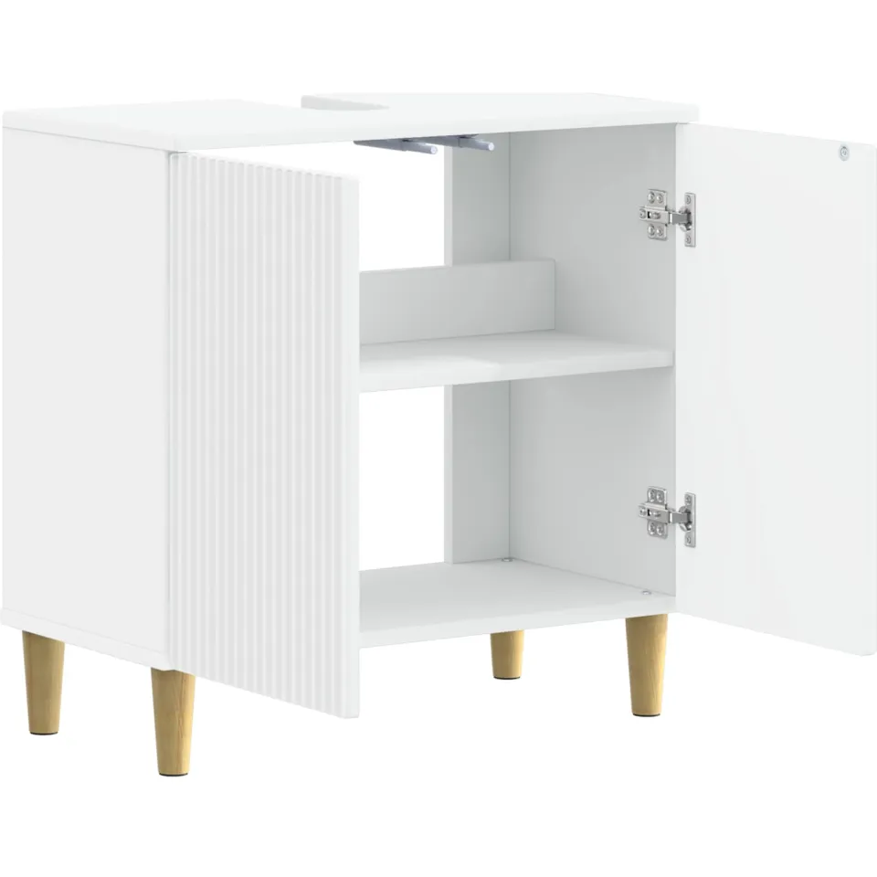 vidaXL Badkamer wastafelkast ARNHEM Wit 59,5 x 31,5 x 59 cm