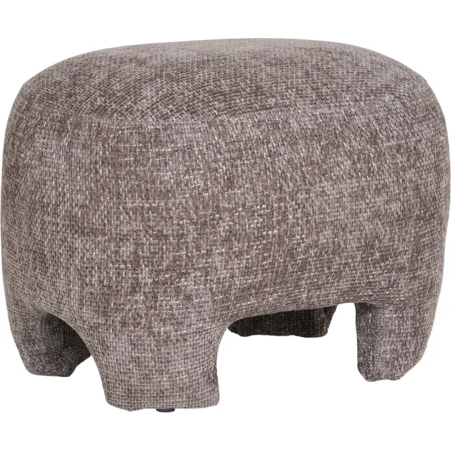 House Nordic Poef Nazare - Beige - Polyester - 53x41x38 cm