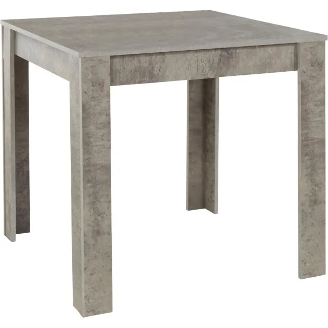 Notio Living Lynn|Eettafel 80 cm in Betonlook Grijs