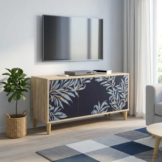 vidaXL Tv-meubel DOKKUM 102 x 33 x 50 cm Sonoma Bewerkt hout bruin