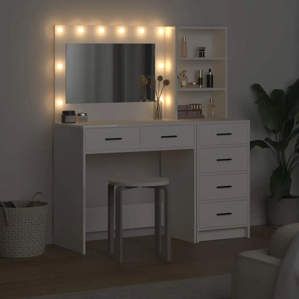 vidaXL Plafondtafel 2 st Wit 78.5 x 41 x 135 cm Bewerkt hout, foto 3