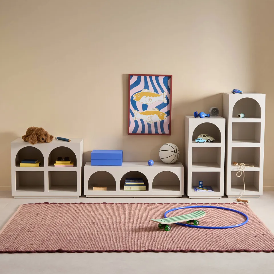 NOUS Kids Rayes boekenkast cashmere, foto 4