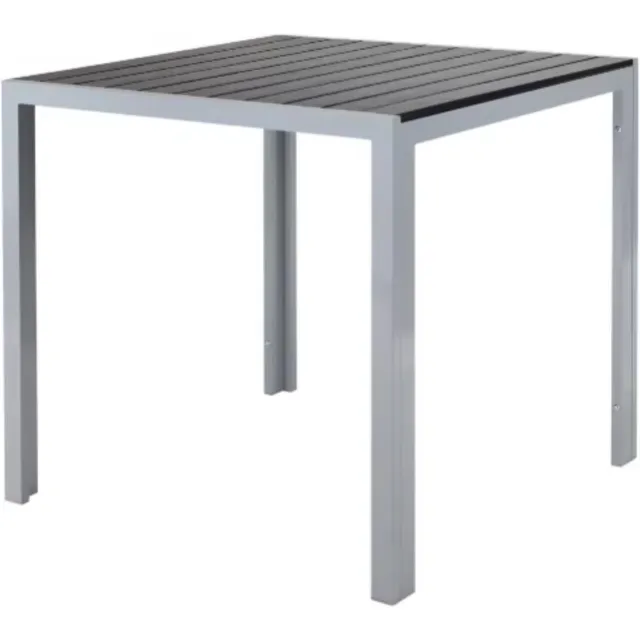 Bolt Edge Tuintafel - Aluminium - Voor binnen en buiten - Vierkante vijzettafel tuin - Bistrotafel - Eettafel - Hitte- en Weerbestendig - Groen