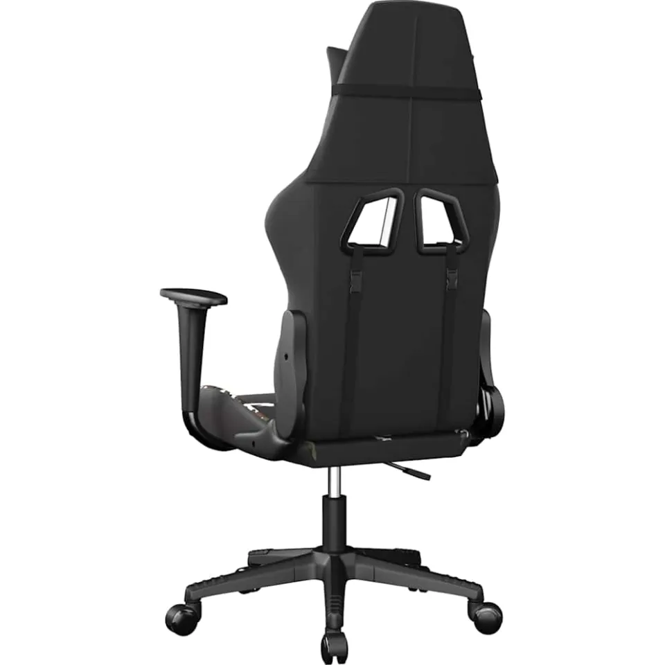 vidaXL Gamestoel kunstleer zwart en camouflage, foto 4