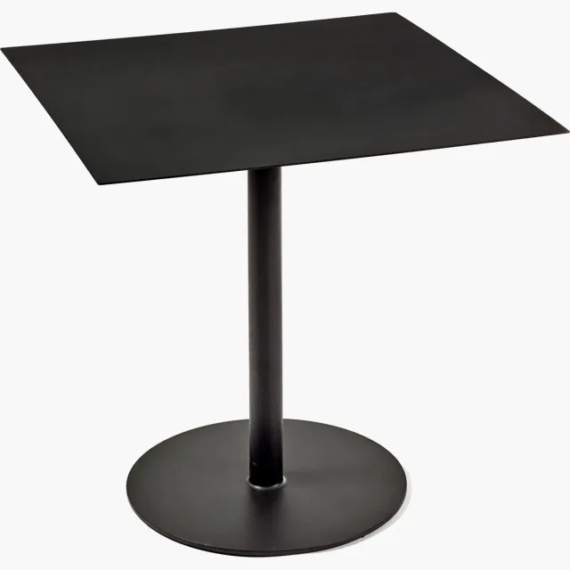 Serax Bea Mombaers bistrotafel 02 vierkant in metaal 78x78x74cm zwart