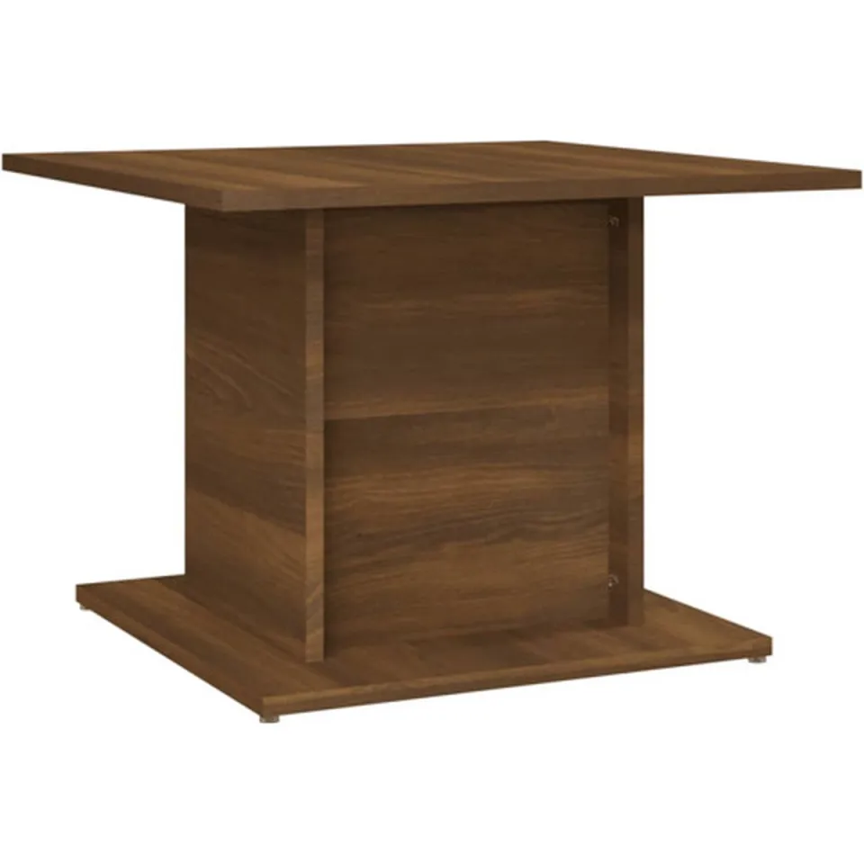 vidaXL Salontafel 55,5x55,5x40 cm bewerkt hout bruin eikenkleur