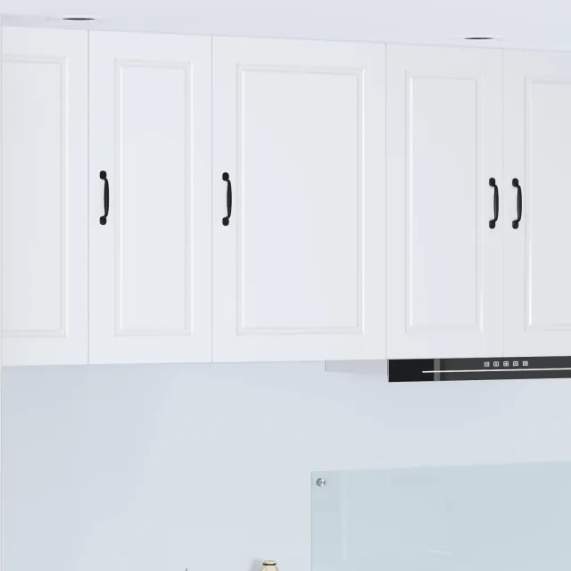 vidaXL Wandkast PORTO Wit 50 x 31 x 80 cm Bewerkt hout