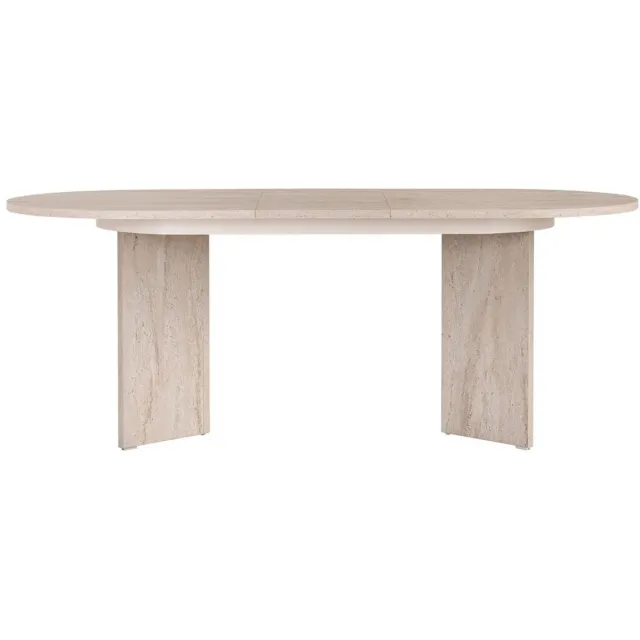 CaliCosy Eettafel uitschuifbare van 160 tot 200 cm - LOU Beige