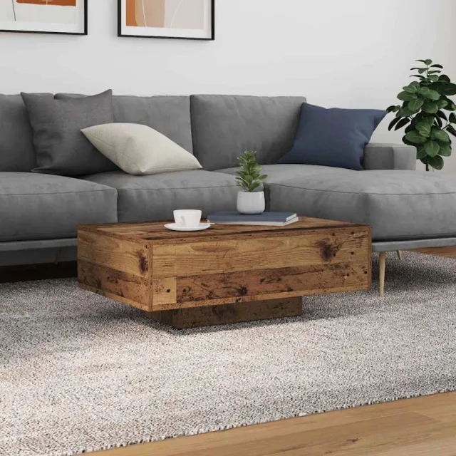 vidaXL Oud hout 85 x 55 x 31 cm Bewerkt hout bruin, foto 2