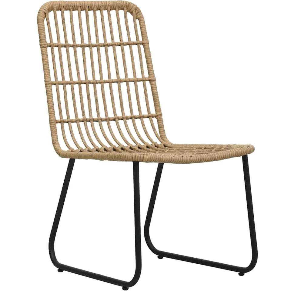 vidaXL 3-delige Bistroset poly rattan eikenkleurig, foto 3