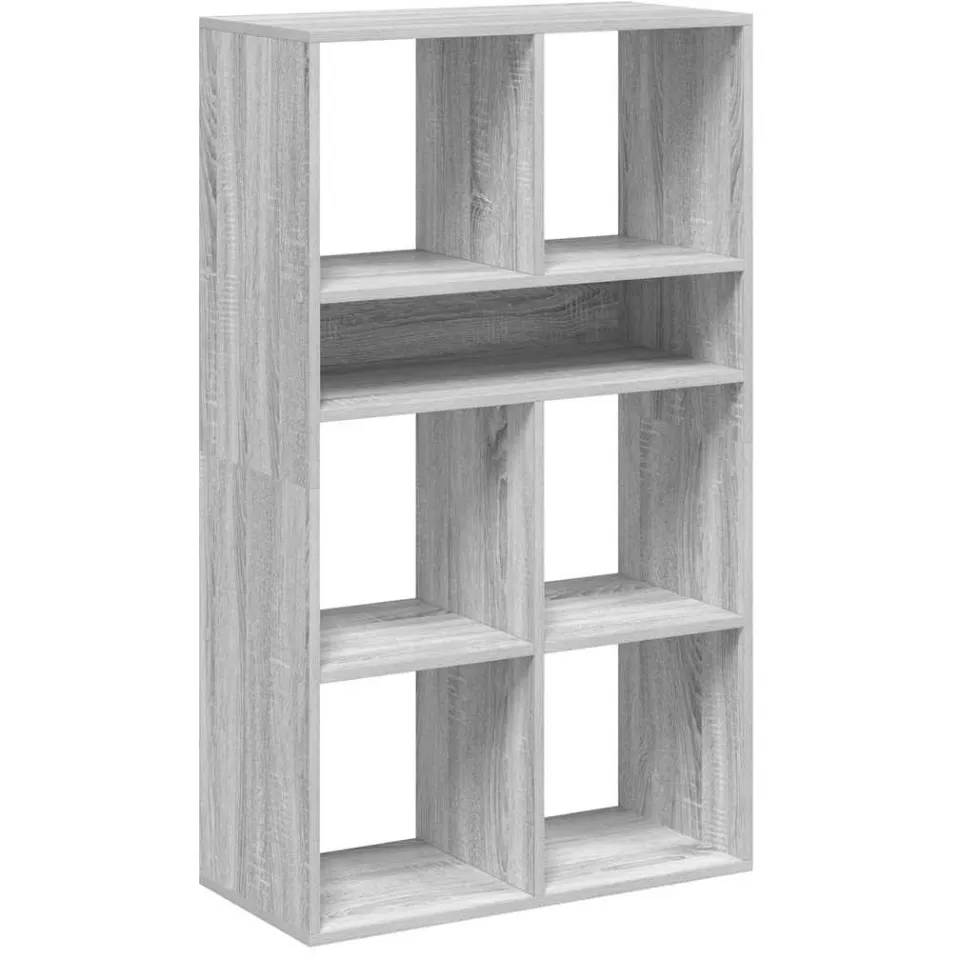 vidaXL Boekenkast 66x31x112 cm bewerkt hout grijs sonoma eikenkleurig, foto 3