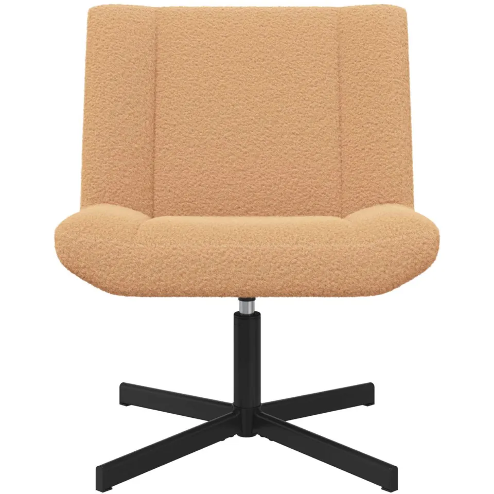 vidaXL Draaistoel Beige 63 x 75 x 76 cm Schapenvacht, foto 2