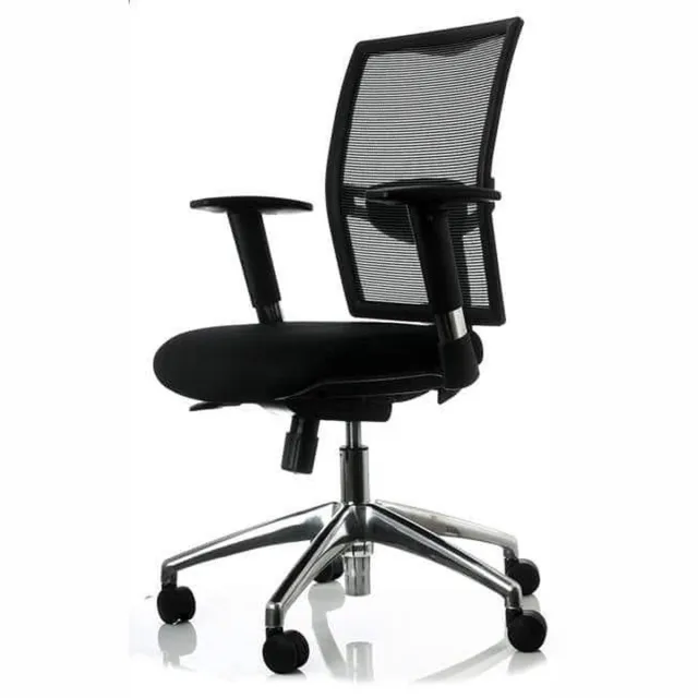ABC Kantoormeubelen Ergonomische bureaustoel 1412 EN-1335 genormeerd kleur zwart kunstleer