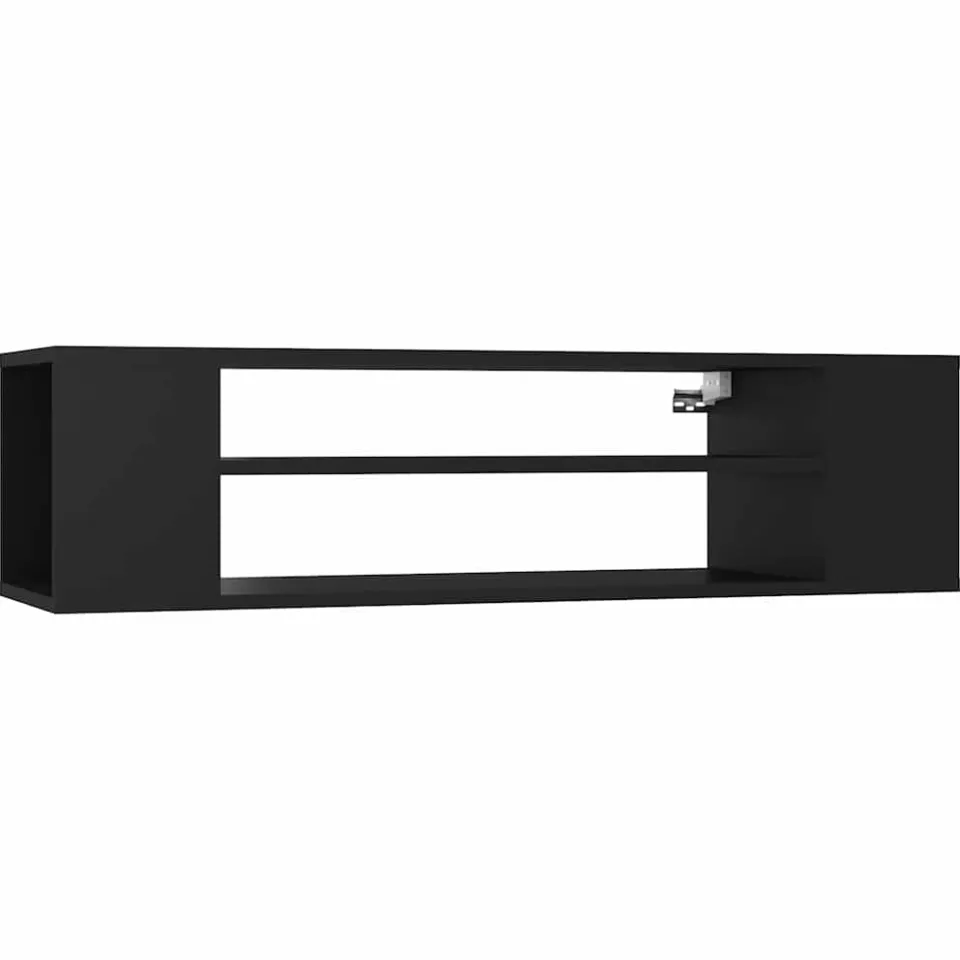 vidaXL Tv-hangmeubel 100x30x26,5 cm bewerkt hout zwart, foto 3