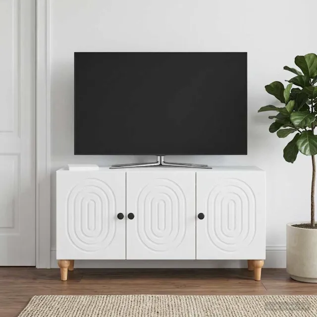 vidaXL TV-kast Wit 99 x 34,5 x 50 cm Bewerkt hout, foto 2