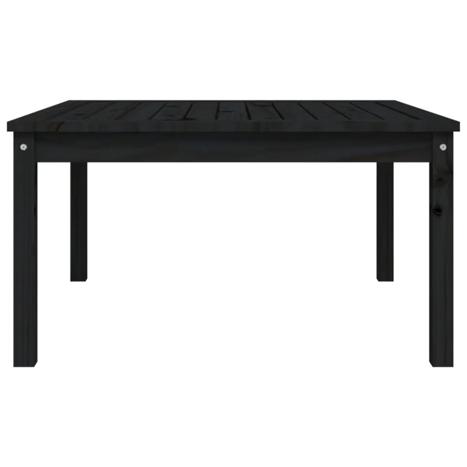 vidaXL Tuintafel 82,5x82,5x45 cm massief grenenhout zwart, foto 4