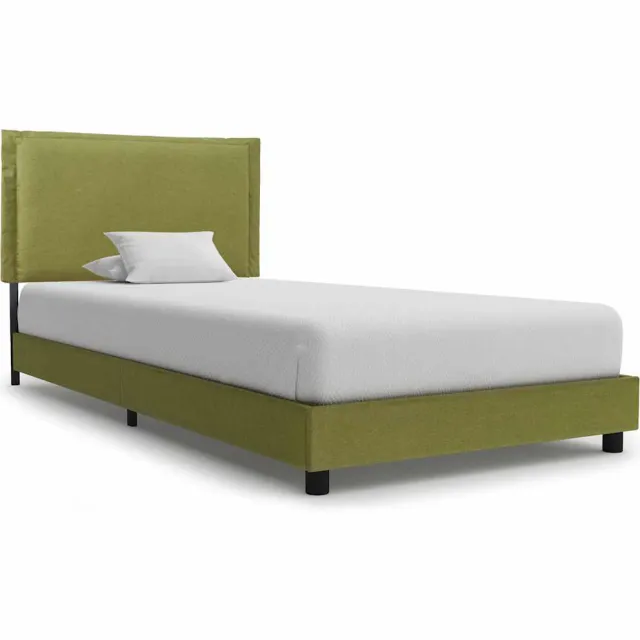 vidaXL Bedframe stof groen 90x200 cm