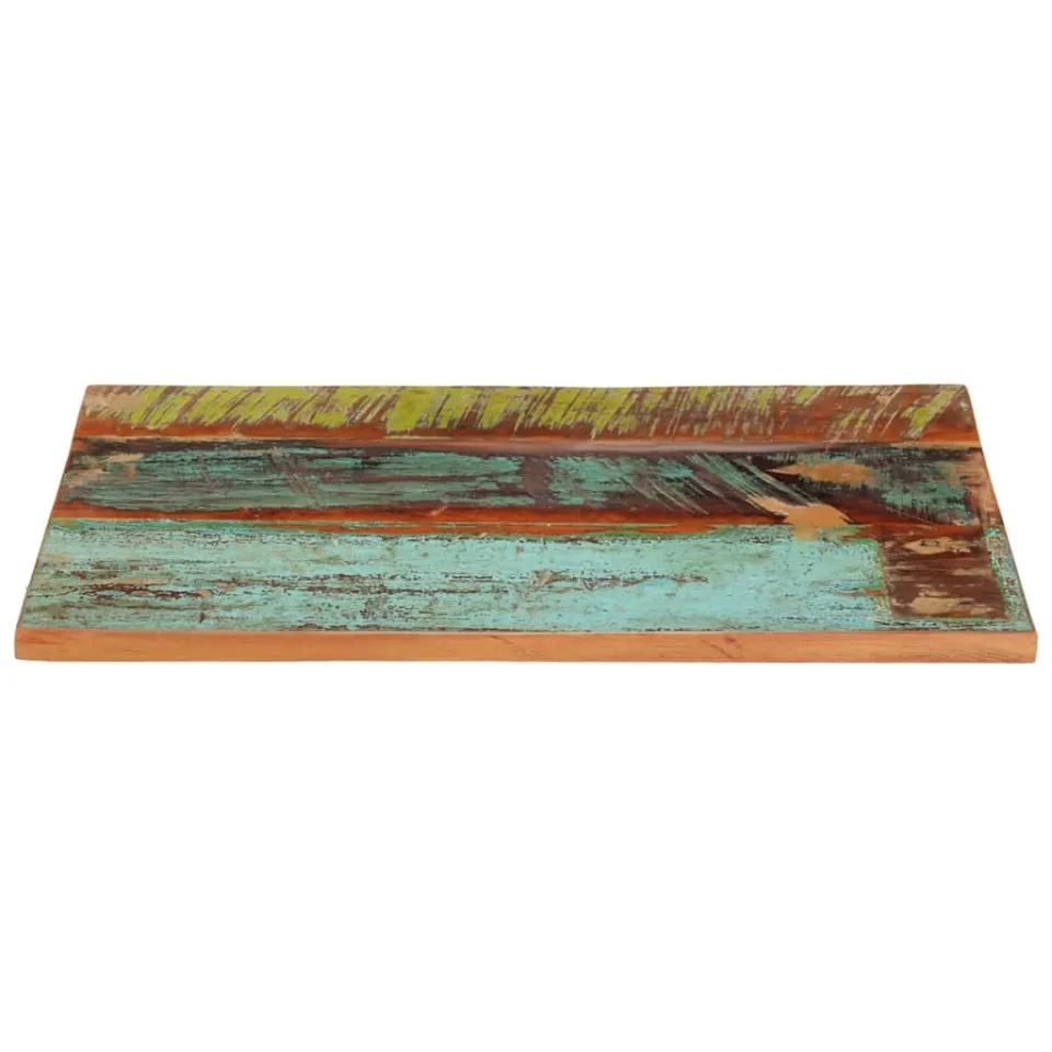 vidaXL Tafelblad rechthoekig 25-27 mm 60x80 cm massief gerecycled hout Meerkleurig