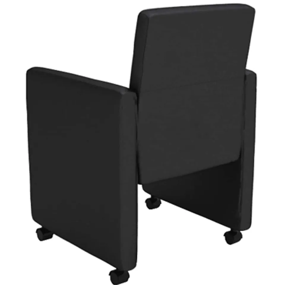 vidaXL Eetkamerstoelen 6 st kunstleer zwart, foto 4