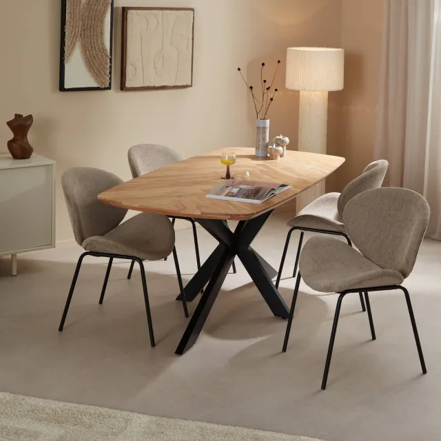 NOUS Living eetkamertafel Robb naturel, foto 2